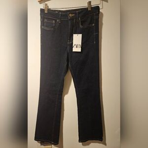 Zara Women's Dark Blue Jeans
